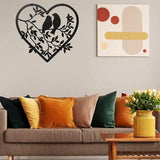 Metal Bird Wall Art Decor - Nature-Inspired Home Accent