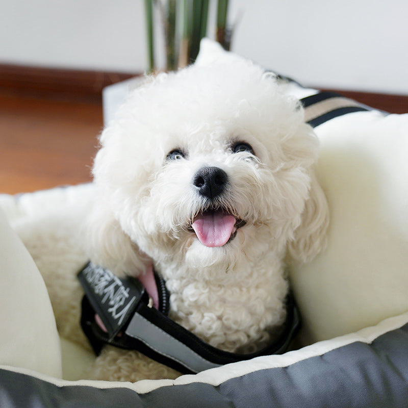 Pet Car Safety Seat with Removable Washable Cushion