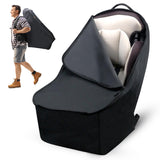 SiTongXing Car Seat Travel Bag For Airplane Car Seat Bag For Air Travel Car Seat Carrier for AirportUniversal Size Backpack Car Seat Bag，Waterproof Fabric，Black