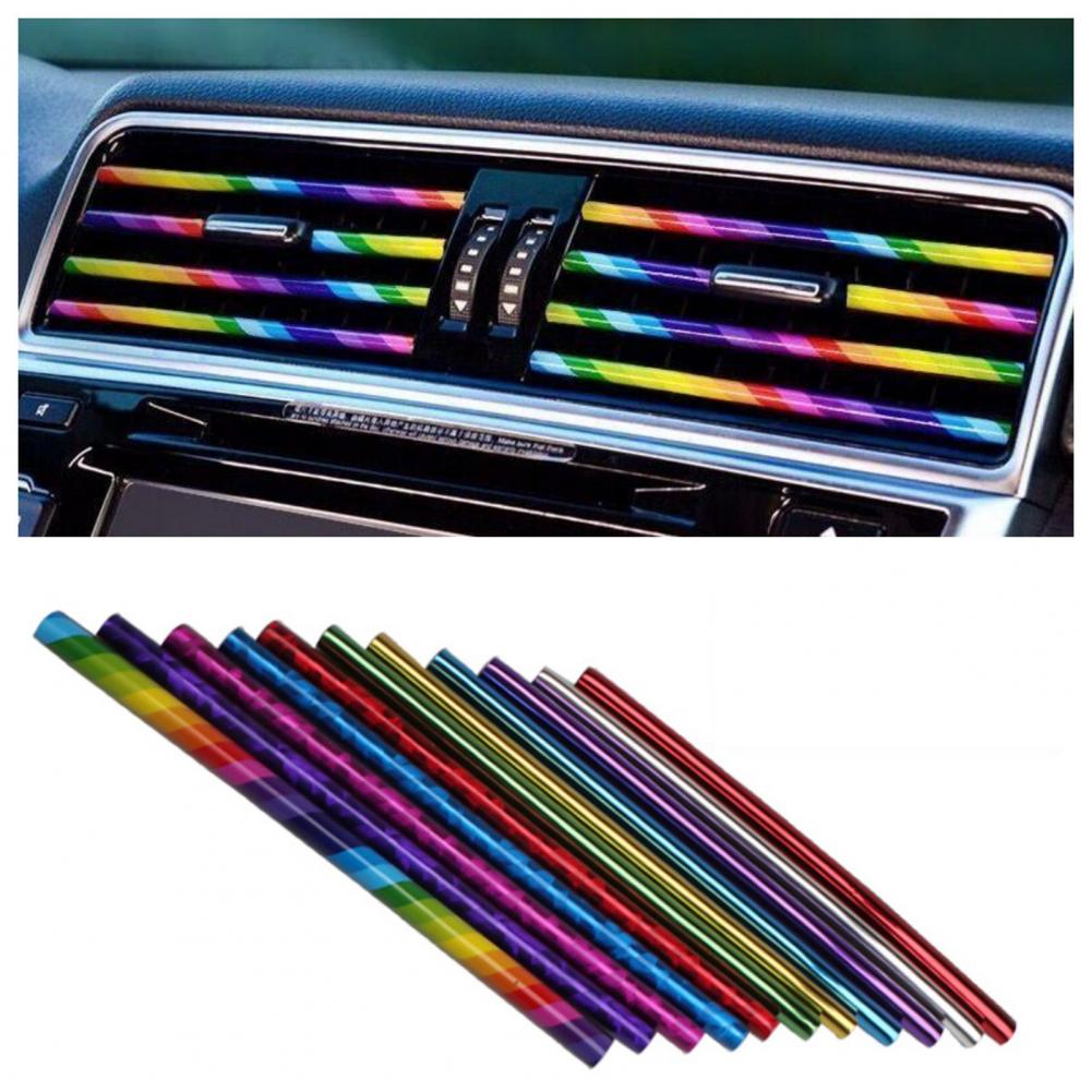 20-Piece Universal Car Vent Trim Decorative Strips