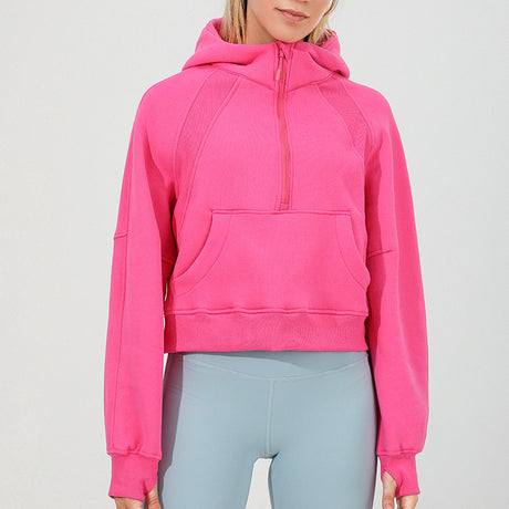 Women's Thickened Fleece Sports Jacket for Yoga Fitness