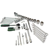61-Piece Mechanics Tool Set, Socket Tool Set - Including Ratchet Set Metric Drive Socket Wrenches Set, For Auto Repair Machine Repair