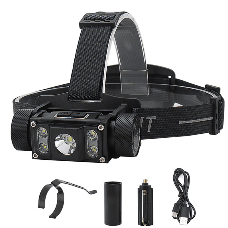 New 21700 USB Type-C Rechargeable Headlamp for Camping