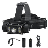 New 21700 USB Type-C Rechargeable Headlamp for Camping