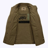 Men's Casual Mid-Length Cotton Jacket for Spring/Fall