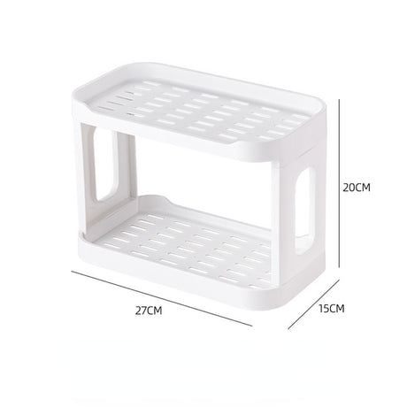Desktop Makeup Shelf and Double Cosmetic Storage Box