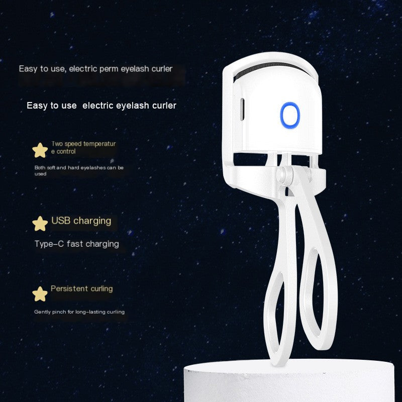 USB Electric Heated Eyelash Curler - Mini Portable Beauty
