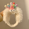 Cute Purple Plush Monster Headband Hair Accessory