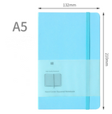 A5 Moleskine Style Hard Cover Grid Notebook Stationery