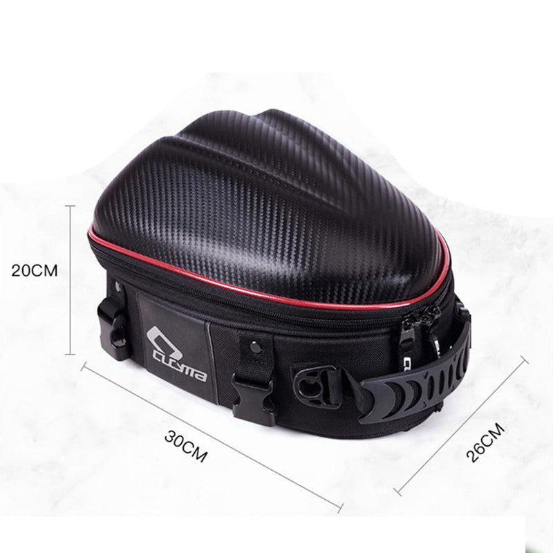 Motorcycle Rear Seat Hard Shell Waterproof Backpack