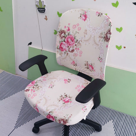 Simple Stretchable Office Chair Cover Set