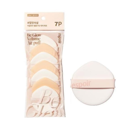 Espoir Air Puff Variation | Flawless Face Makeup Fast and Easily | Makeup Sponge Applicator Air Cushion Powder Puff for Liquid Foundation Cream Concealer | Korean Base Makeup Tools (Volume 7ea)