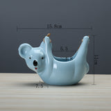 Cute Cartoon Koala Hanging Basket Ceramic Planter