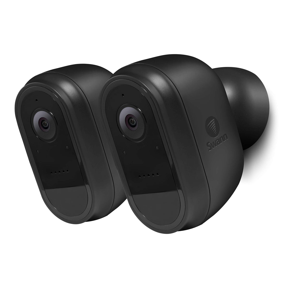 Swann 2 Pack Wire-Free 1080p Full HD Indoor & Outdoor Waterproof Recharcheable Security Camera with Night Vision 2-Way Talk Heat Motion & Person Detection Free Cloud & Local Recording. (Renewed)