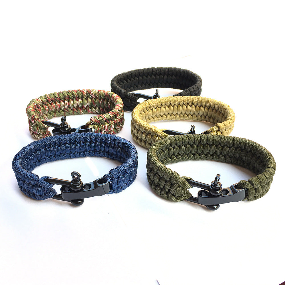 Outdoor Camping Emergency Parachute Cord Bracelet