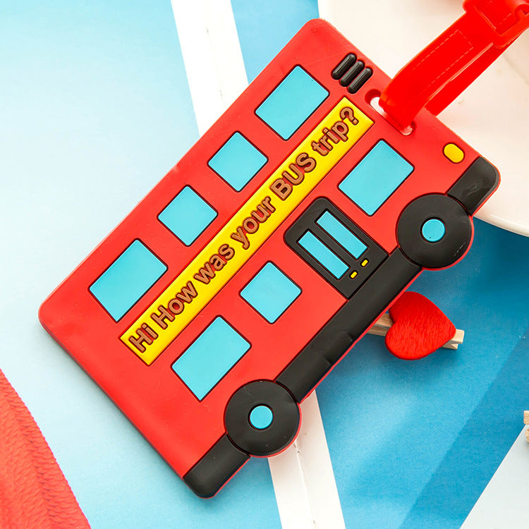 Creative Cartoon Silicone Luggage Tag for Suitcases