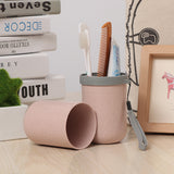 Wheat Straw Travel Portable Storage Cup Set