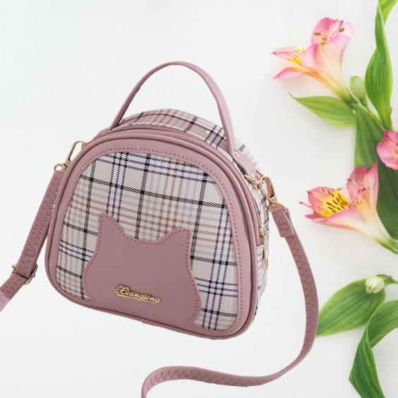 Pink Girly Heart Series Fashion Makeup Messenger Bag