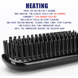 Hair Straightening Brush and Tool Set