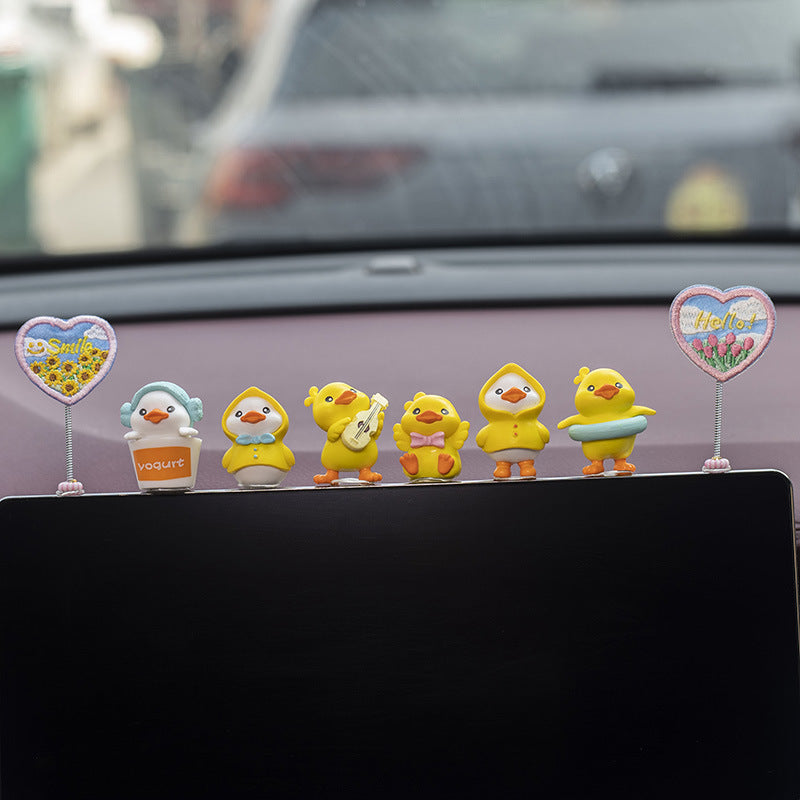 Cute Duck Car Interior Decoration for Dashboard Display