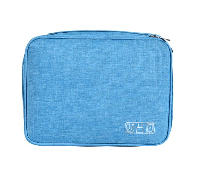 Two Layer Waterproof Multifunctional Data Cable Storage Bag