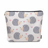 Kalygon Hedgehog Makeup Organizer Bag Cosmetic Bag For Men Women Cute Animal Hedgehogs Grey Travel Toiletry Bag Flax Makeup Bags Purse Business Makeup Pouch For Toiletries Cosmetics