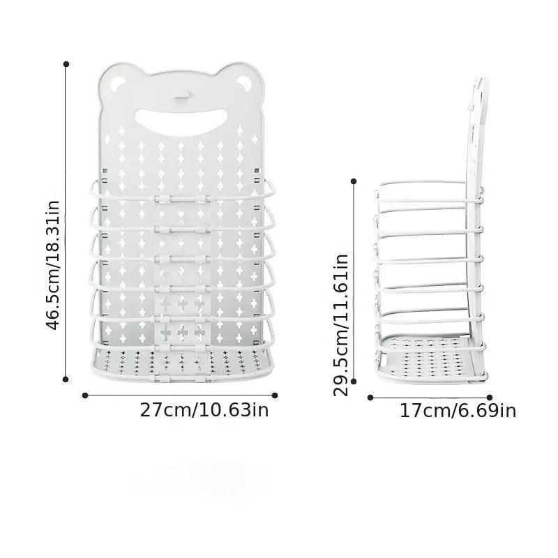 Large Waterproof Wall-Hanging Laundry Basket for Storage