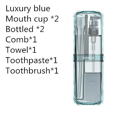 Men's Travel Toiletry Bag Set with Cup and Organizer