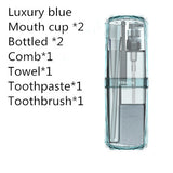 Men's Travel Toiletry Bag Set with Cup and Organizer