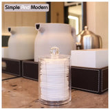Large Capacity Acrylic Cosmetic Cotton Pads Storage Rack