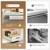 Pull-Out Storage Rack for Kitchen Drawer Organizer