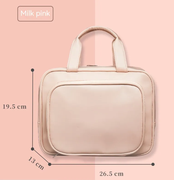 Large Capacity Waterproof PU Cosmetic Bag for Women