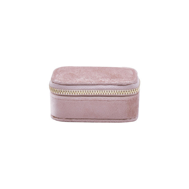 Mini Portable Velvet Earring Storage Box (1pc)