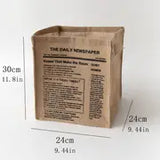 Natural Jute Foldable Desktop Organizer (1pc)