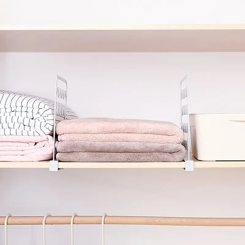 1pc Layered Wardrobe Storage Organizer Divider Shelves