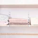1pc Layered Wardrobe Storage Organizer Divider Shelves