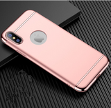 3-Section Electroplated PC Case for iPhones
