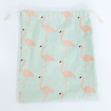Cotton Linen Drawstring Storage Bag for Students