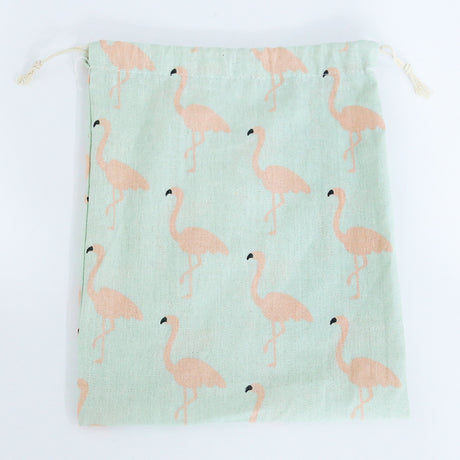 Cotton Linen Drawstring Storage Bag for Students