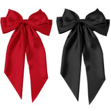 Red Hair Bow for Women Red Bow for Hair Red Bow Clip Black Hair Bow Christmas Hair Clips for Women Christmas Hair Accessories