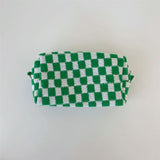 Lattice Cosmetic Bag - Knitted Fabric Makeup Organizer