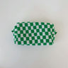 Lattice Cosmetic Bag - Knitted Fabric Makeup Organizer