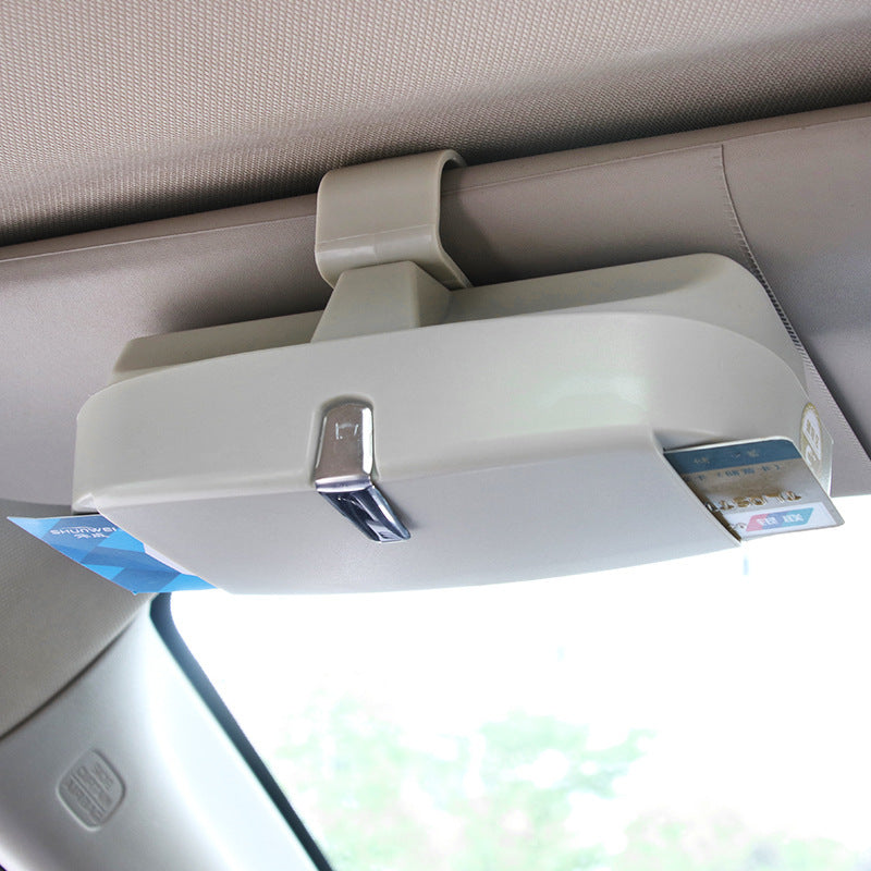 Car Sunglasses Holder with Multifunctional Storage Box