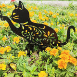Cat Shape Acrylic Statue for Outdoor Garden Decor
