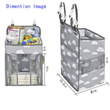 Baby Hanging Diaper Bedside Storage Bag in Oxford Cloth