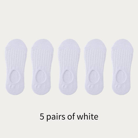 Women's Solid Color Mesh Invisible Socks