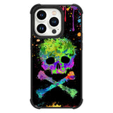 Tnarru Compatible with iPhone 14 Pro Case Graffiti Skull Pattern Hard PC Back and Soft TPU Sides Scratchproof Shockproof Protective Case for iPhone 14 Pro -Black