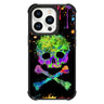 Tnarru Compatible with iPhone 14 Pro Case Graffiti Skull Pattern Hard PC Back and Soft TPU Sides Scratchproof Shockproof Protective Case for iPhone 14 Pro -Black