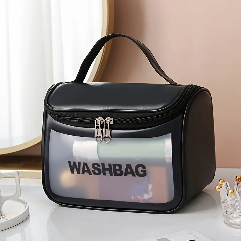Translucent Portable Waterproof Toiletry Organizer Bag
