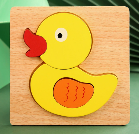 Montessori Wooden Educational Puzzle Board (One Set)